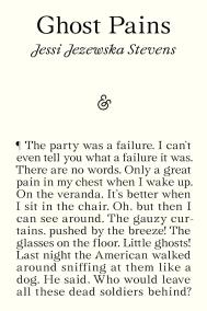 GHOST PAINS by Jessi Jezewska Stevens
