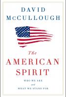 THE AMERICAN SPIRIT by David McCullough