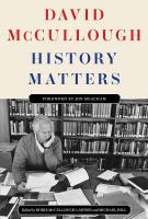 HISTORY MATTERS by David McCullough